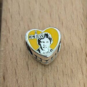 Pandora WARS Han Solo Princess Leia I Love You I Know Charm, S925 Silver Jewelry